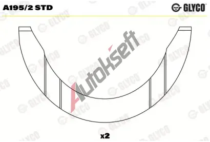 GLYCO Distanční kotouč klikového hřídele GLC A195/2 STD, A195/2 STD GLYCO Distanční kotouč klikového hřídele GLC A195/2 STD, A195/2 STD