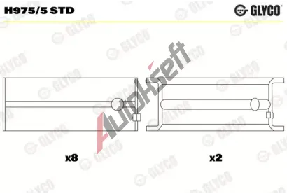 GLYCO Ložiska klikového hřídele GLC H975/5 STD, H975/5 STD GLYCO Ložiska klikového hřídele GLC H975/5 STD, H975/5 STD