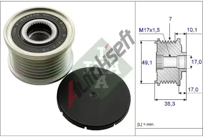 INA Předstihová spojka IN 535015310, 535 0153 10 INA Předstihová spojka IN 535015310, 535 0153 10