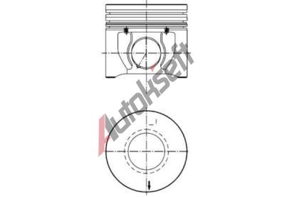 KOLBENSCHMIDT Píst KLB 40171600, 40171600 KOLBENSCHMIDT Píst KLB 40171600, 40171600
