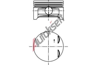 KOLBENSCHMIDT Píst KLB 40383600, 40383600 KOLBENSCHMIDT Píst KLB 40383600, 40383600