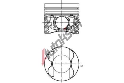 KOLBENSCHMIDT Píst KLB 40809610, 40809610 KOLBENSCHMIDT Píst KLB 40809610, 40809610