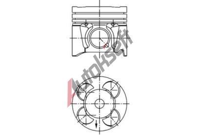 KOLBENSCHMIDT Píst KLB 41287600, 41287600 KOLBENSCHMIDT Píst KLB 41287600, 41287600