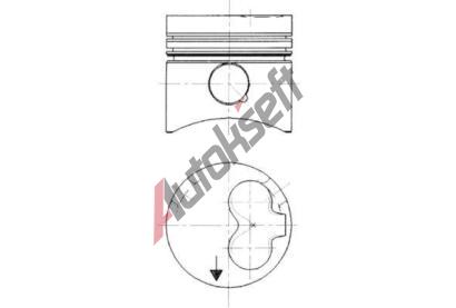 KOLBENSCHMIDT Píst KLB 90732610, 90732610 KOLBENSCHMIDT Píst KLB 90732610, 90732610