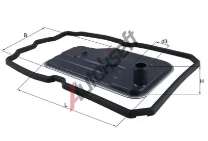 KNECHT Hydraulický filtr automatické převodovky KNC HX 124D, HX 124D KNECHT Hydraulický filtr automatické převodovky KNC HX 124D, HX 124D