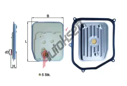 KNECHT Hydraulický filtr automatické převodovky KNC HX 147KIT, HX 147KIT KNECHT Hydraulický filtr automatické převodovky KNC HX 147KIT, HX 147KIT