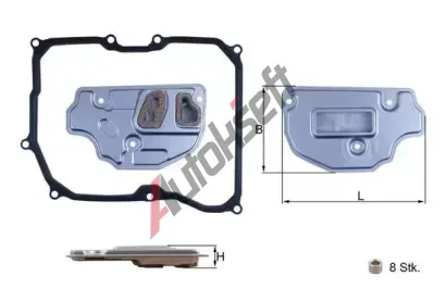 KNECHT Hydraulický filtr automatické převodovky KNC HX 256D, HX 256D KNECHT Hydraulický filtr automatické převodovky KNC HX 256D, HX 256D