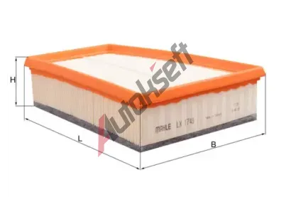 KNECHT Vzduchový filtr KNC LX 1748, LX 1748 KNECHT Vzduchový filtr KNC LX 1748, LX 1748