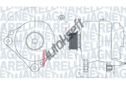 MAGNETI MARELLI Alternátor MAG 063731810010, 063731810010 MAGNETI MARELLI Alternátor MAG 063731810010, 063731810010