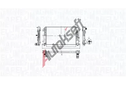 MAGNETI MARELLI Chladič vody MAG 350213212600, 350213212600 MAGNETI MARELLI Chladič vody MAG 350213212600, 350213212600