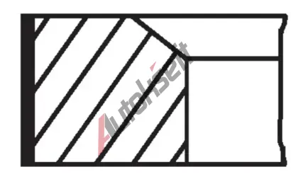 MAHLE Sada pístních kroužků MAO 001 01 V0, 001 01 V0 MAHLE Sada pístních kroužků MAO 001 01 V0, 001 01 V0