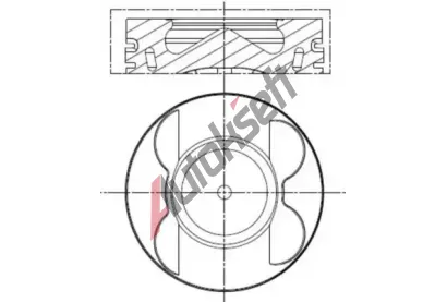 MAHLE Píst MAO 001 PI 00190 000, 001 PI 00190 000 MAHLE Píst MAO 001 PI 00190 000, 001 PI 00190 000