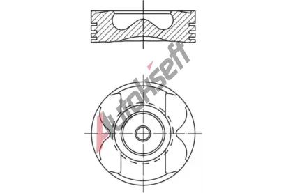MAHLE Píst MAO 004 57 00, 004 57 00 MAHLE Píst MAO 004 57 00, 004 57 00