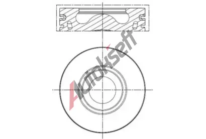 MAHLE Píst MAO 013 PI 00136 001, 013 PI 00136 001 MAHLE Píst MAO 013 PI 00136 001, 013 PI 00136 001