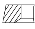 MAHLE Sada pístních kroužků MAO 021 93 V2, 021 93 V2
