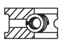 MAHLE Sada pístních kroužků MAO 022 02 V0, 022 02 V0