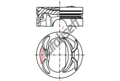 MAHLE Píst MAO 028 PI 00131 000, 028 PI 00131 000 MAHLE Píst MAO 028 PI 00131 000, 028 PI 00131 000