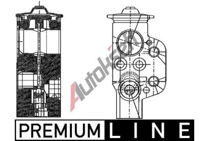 MAHLE Expanzní ventil klimatizace MAO AVE 58 000P, AVE 58 000P MAHLE Expanzní ventil klimatizace MAO AVE 58 000P, AVE 58 000P