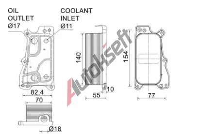 MAHLE Chladič oleje MAO CLC 235 000P, CLC 235 000P MAHLE Chladič oleje MAO CLC 235 000P, CLC 235 000P