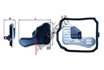 MAHLE Hydraulický filtr automatické převodovky MAO HX 148D, HX 148D MAHLE Hydraulický filtr automatické převodovky MAO HX 148D, HX 148D