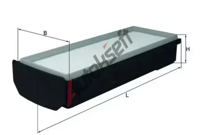 MAHLE Vzduchový filtr MAO LX 2796/1, LX 2796/1 MAHLE Vzduchový filtr MAO LX 2796/1, LX 2796/1