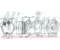 NISSENS Kompresor klimatizace NIS 89070, 89070
