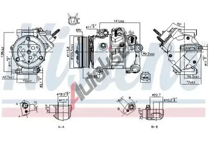 NISSENS Kompresor klimatizace ** FIRST FIT ** NIS 890772, 890772 NISSENS Kompresor klimatizace ** FIRST FIT ** NIS 890772, 890772