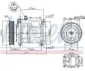 NISSENS Kompresor - klimatizace NIS 89097, 89097