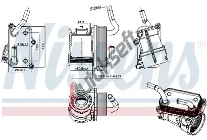 NISSENS Chladič oleje NIS 91317, 91317 NISSENS Chladič oleje NIS 91317, 91317