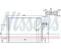 NISSENS Kondenzátor klimatizace NIS 940183, 940183