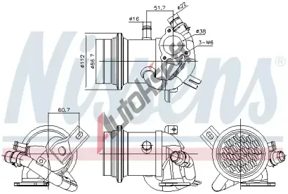 NISSENS Chladič recirkulace spalin ** FIRST FIT ** NIS 989424, 989424 NISSENS Chladič recirkulace spalin ** FIRST FIT ** NIS 989424, 989424