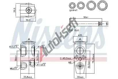 NISSENS Expanzní ventil klimatizace ** FIRST FIT ** NIS 999445, 999445 NISSENS Expanzní ventil klimatizace ** FIRST FIT ** NIS 999445, 999445