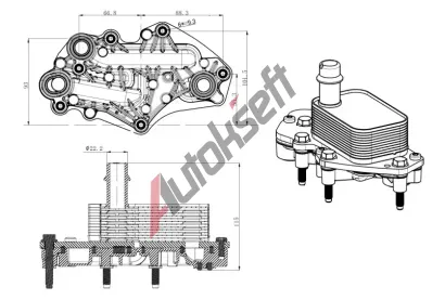 NRF Chladič oleje NRF 31842, 31842 NRF Chladič oleje NRF 31842, 31842