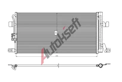 NRF Kondenzátor klimatizace EASY FIT NRF 350463, 350463 NRF Kondenzátor klimatizace EASY FIT NRF 350463, 350463