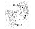 NRF Expanzní ventil - klimatizace NRF 38417, 38417