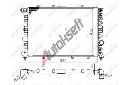 NRF Chladič vody Economy Class NRF 58202A, 58202A NRF Chladič vody Economy Class NRF 58202A, 58202A