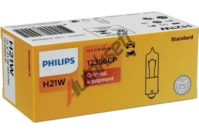 PHILIPS Žárovka H21W 12V 21W BAY9s PHI 12356CP, 12356CP PHILIPS Žárovka H21W 12V 21W BAY9s PHI 12356CP, 12356CP