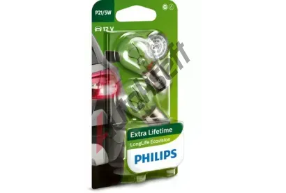 PHILIPS Žárovka P21/5W 12V 21/5W BAY15d LongLife EcoVision PHI 12499LLECOB2, 12499LLECOB2 PHILIPS Žárovka P21/5W 12V 21/5W BAY15d LongLife EcoVision PHI 12499LLECOB2, 12499LLECOB2