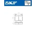 SKF Sada brzdových destiček SK VKBP90501, VKBP 90501