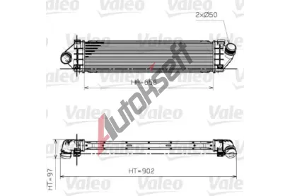 VALEO Chladič vzduchu intercooler VA 818246, 818246  VALEO Chladič vzduchu intercooler VA 818246, 818246