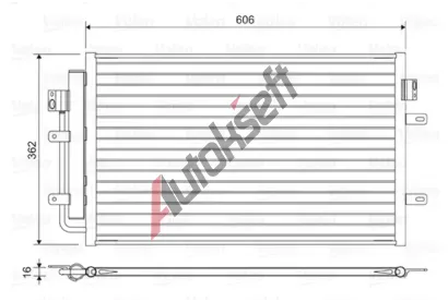 VALEO Kondenzátor klimatizace VA 822551, 822551 VALEO Kondenzátor klimatizace VA 822551, 822551