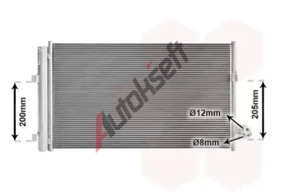 VAN WEZEL Kondenzátor klimatizace VAW 06015708, 06015708 VAN WEZEL Kondenzátor klimatizace VAW 06015708, 06015708