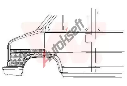 VAN WEZEL L přední blatník VAW 1745159, 1745159 VAN WEZEL L přední blatník VAW 1745159, 1745159